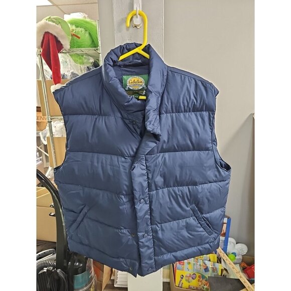 Cabela's Other - Cabelas Puffer Premier‎ Northern Vest Goose Down Men’s Sz XL  Blue